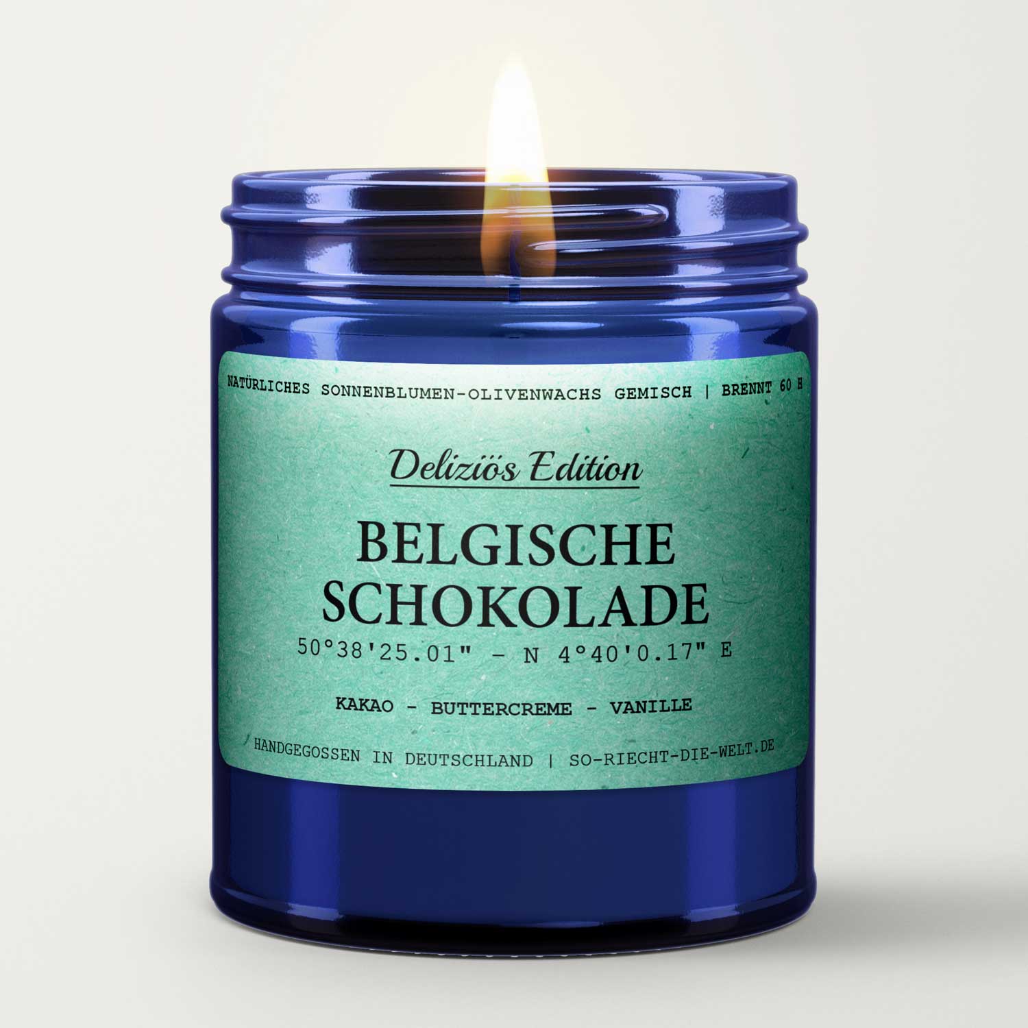 Belgische Schokolade Duftkerze - Deliziös Edition - Kakao | Buttercreme | Vanille-1