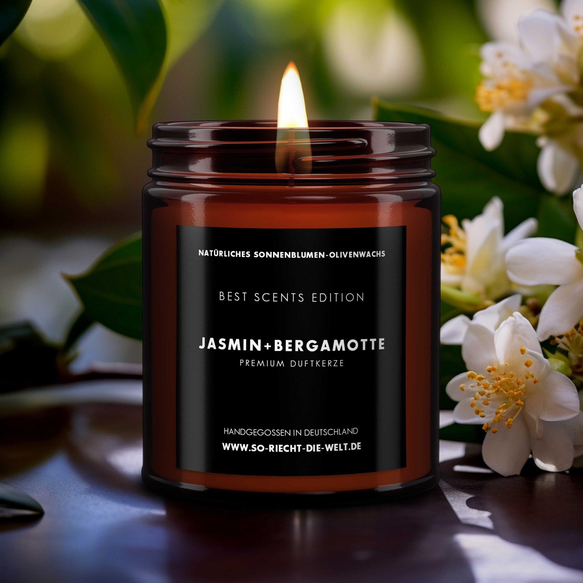 Jasmin & Bergamotte Kerze - Best Scents Edition-1