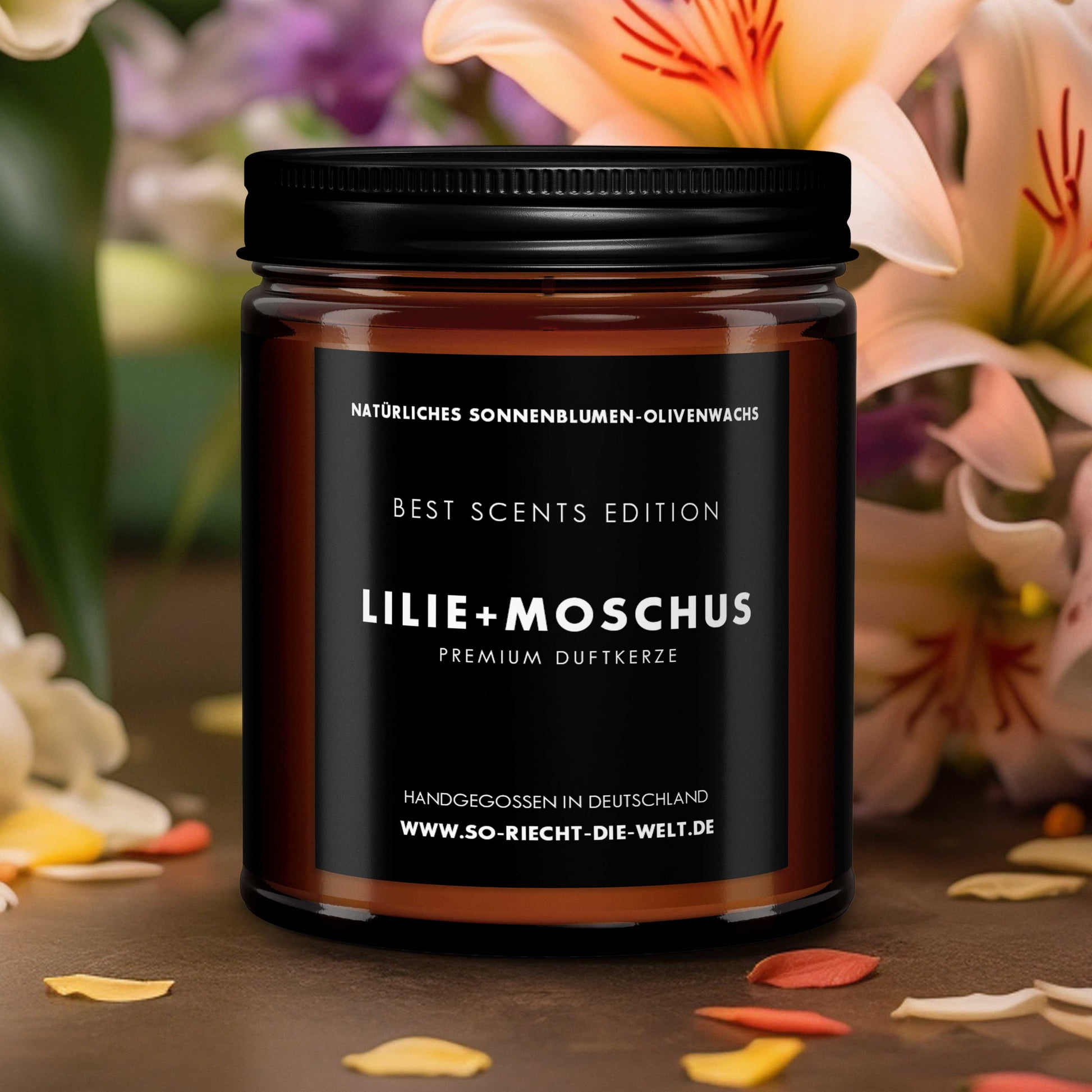 Lilie & Moschus Kerze - Best Scents Edition-0