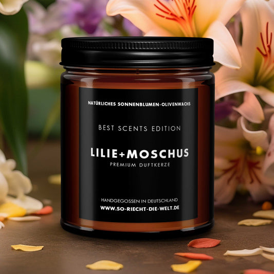 Lilie & Moschus Kerze - Best Scents Edition-0