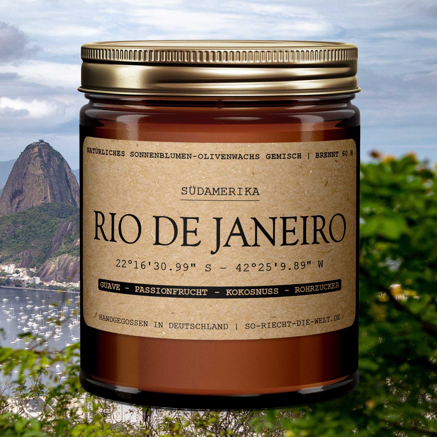 Rio de Janeiro Kerze - Guave | Passionsfrucht | Kokosnuss | Rohrzucker-0